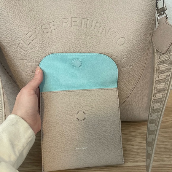 Tiffany & Co. Taupe Leather Shoulder Bag - Picture 5 of 8